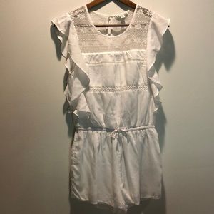 White romper with cute details - AEO